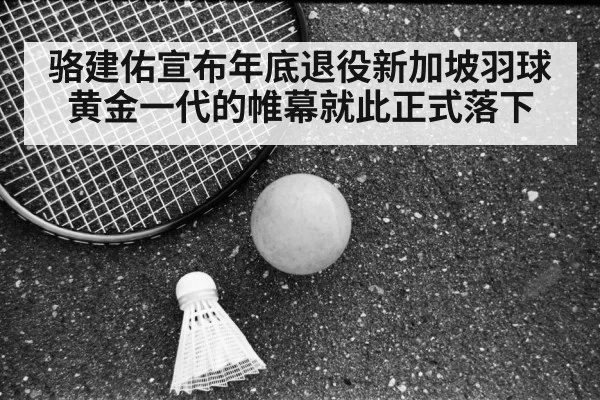 骆建佑宣布年底退役新加坡羽球黄金一代的帷幕就此正式落下